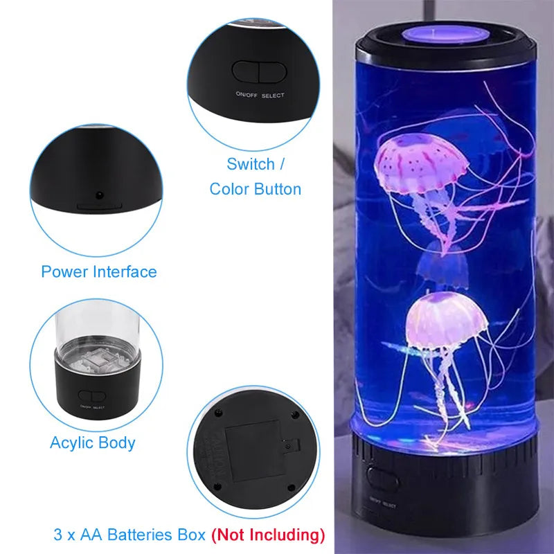 5 Colors Fancy LED Jellyfish Lamp